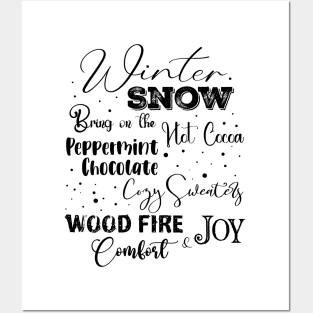 Winter Snow Posters and Art